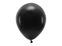 Balony lateksowe Eco, pastelowe - czarne, 26 cm, 10 szt.