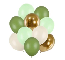 Balony lateksowe - zielone, 10 szt.