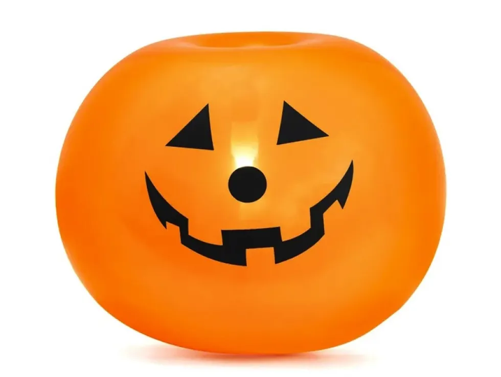 Balony świecące Dynie - pomarańczowe 25 cm 5 szt.