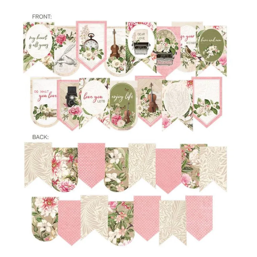 Banerek papierowy die-cut - Piątek Trzynastego - Dear Love