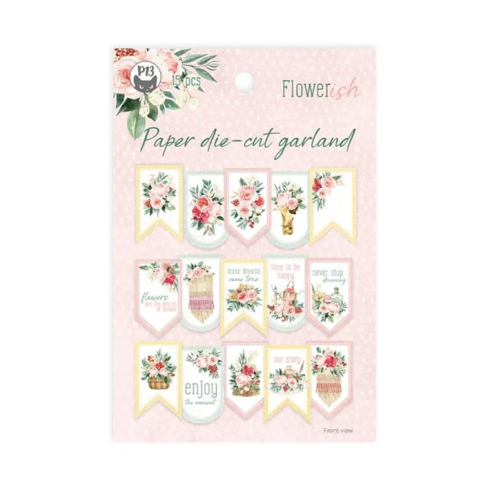 Banerek papierowy - Piątek Trzynastego - Flowerish