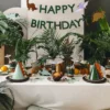Baner Happy Birthday Dinozaury - zielony, 11 x 300 cm