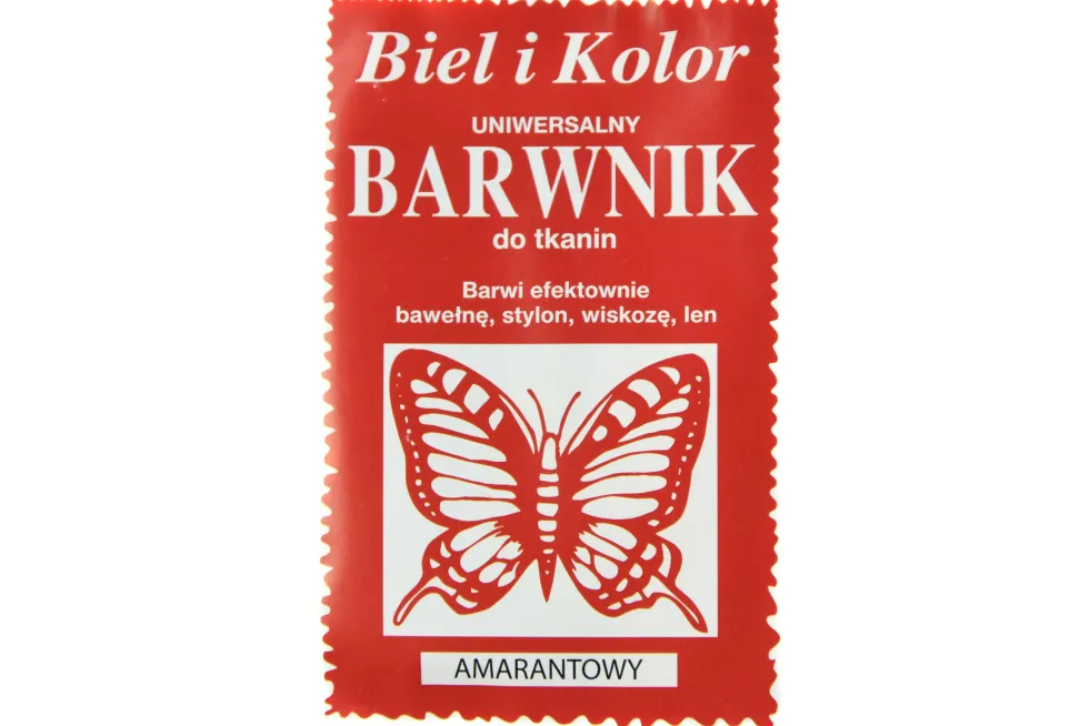 Barwnik do tkanin - Biel i kolor - amarantowy, 10 g