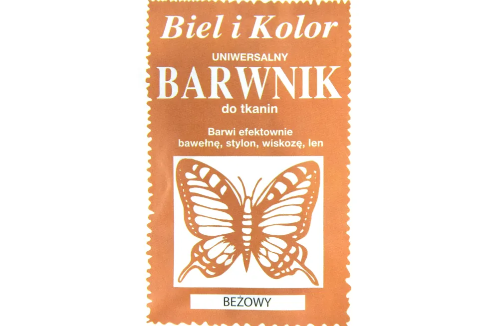 Barwnik do tkanin - Biel i kolor - beżowy, 10 g