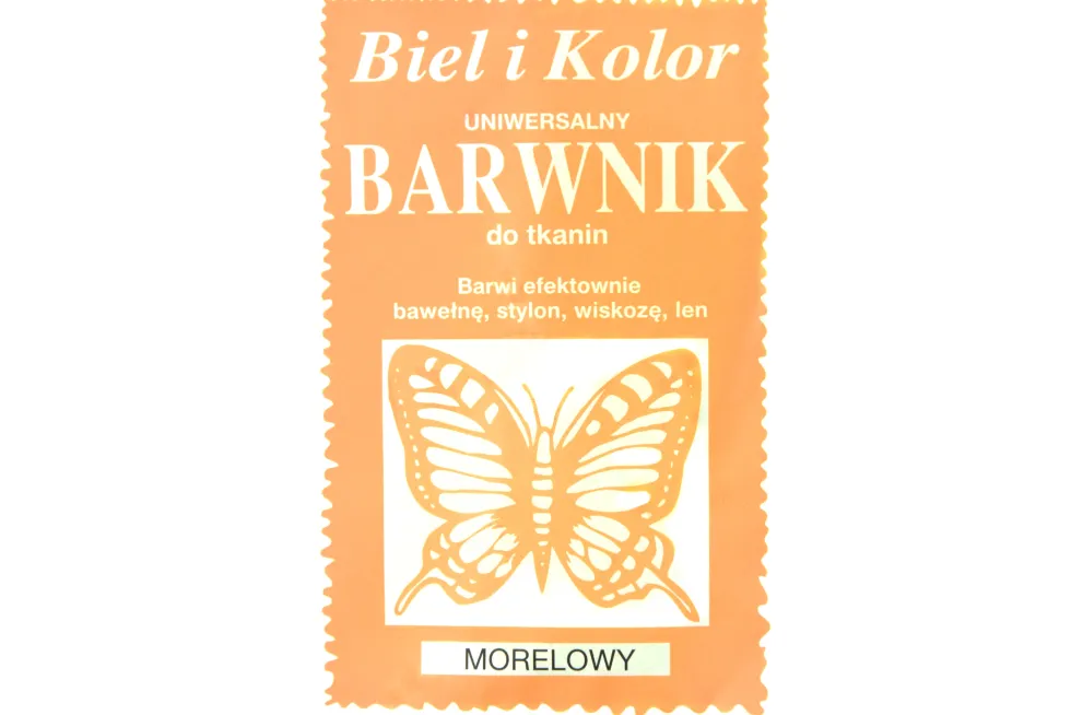 Barwnik do tkanin - Biel i kolor - morelowy, 10 g