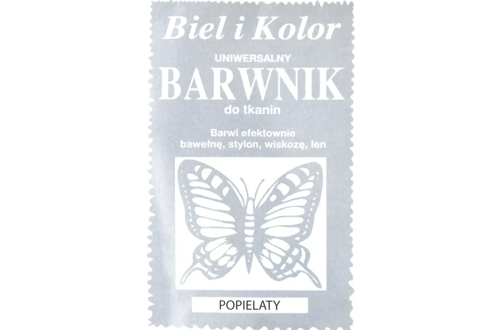 Barwnik do tkanin - Biel i kolor - popielaty, 10 g