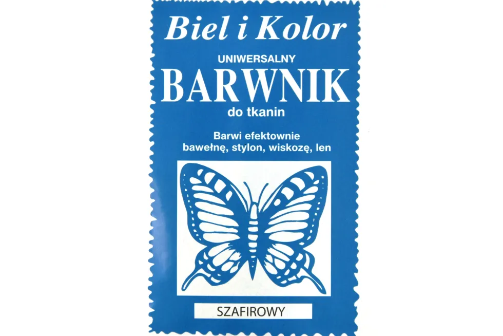 Barwnik do tkanin - Biel i kolor - szafirowy, 10 g