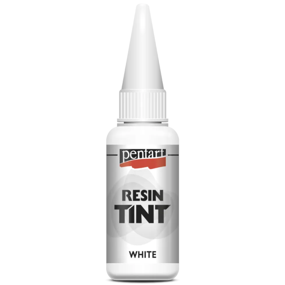 Barwnik do żywic epoksydowych, matowy - Pentart - biały, 20 ml