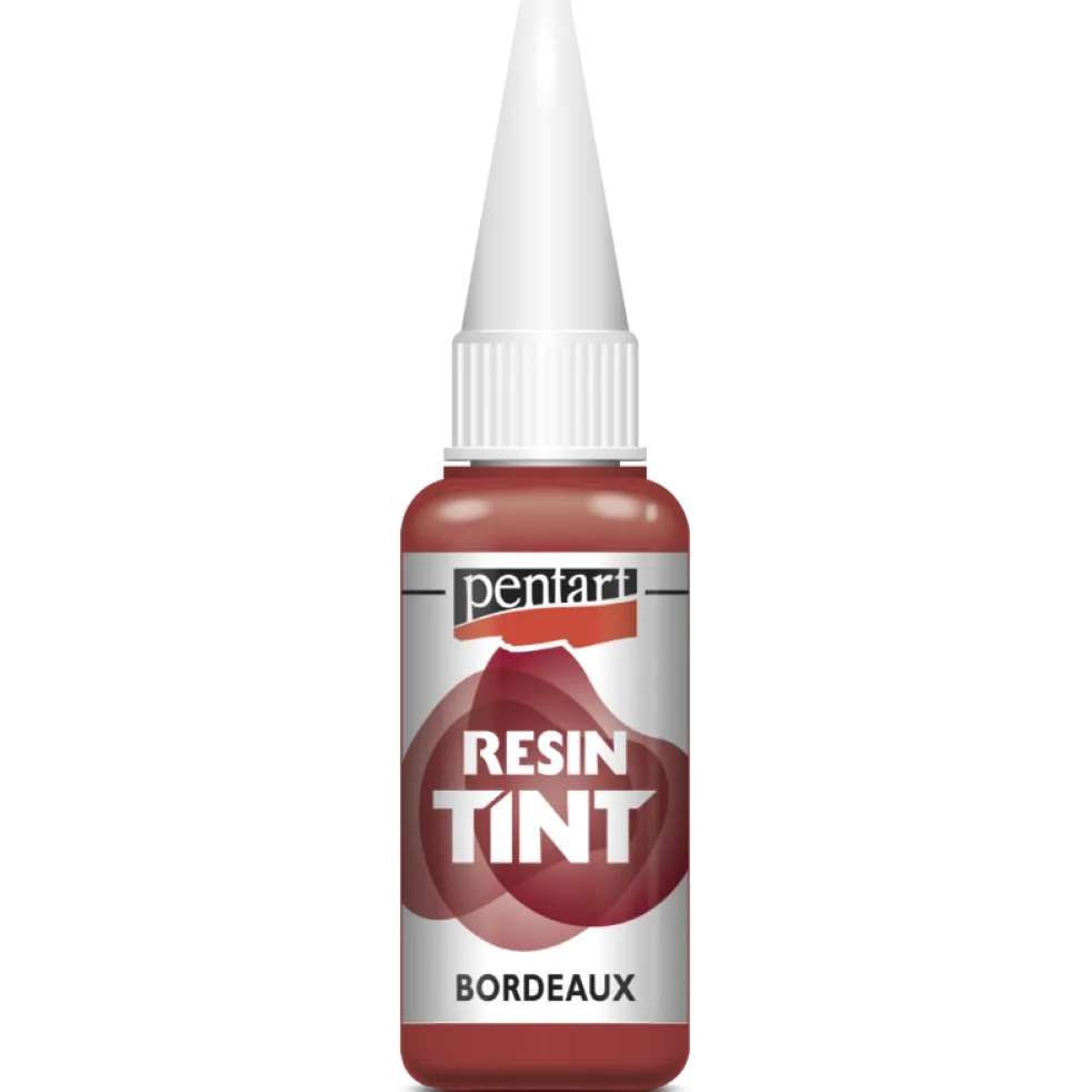 Barwnik do żywic epoksydowych, matowy - Pentart - bordowy, 20 ml