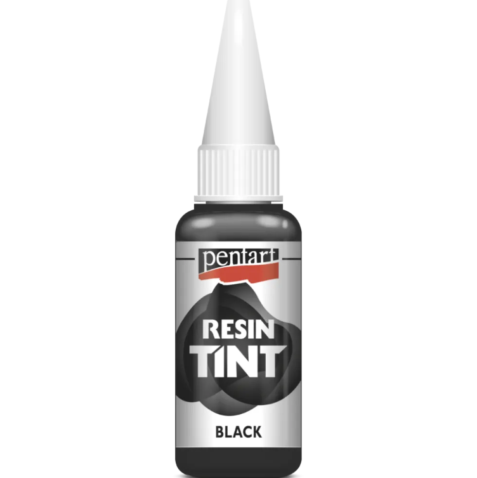 Barwnik do żywic epoksydowych, matowy - Pentart - czarny, 20 ml
