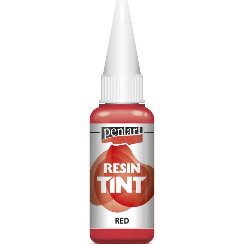 Barwnik do żywic epoksydowych, matowy - Pentart - czerwony, 20 ml