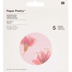 Bibuła do pakowania prezentów Blossoms - Paper Poetry - 5 szt.