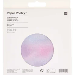 Bibuła do pakowania prezentów Blurry Blue - Paper Poetry - 5 szt.