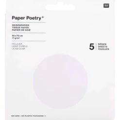 Bibuła do pakowania prezentów Light Purple - Paper Poetry - 5 szt.