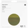 Bibuła do pakowania prezentów - Paper Poetry - zielona, 12 szt.