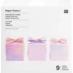 Bibuła do pakowania prezentów The Sky is the Limit - Paper Poetry - 50 x 70 cm 9 szt.