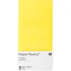 Bibuła gładka do pakowania prezentów - Paper Poetry - żółta, 5 szt.
