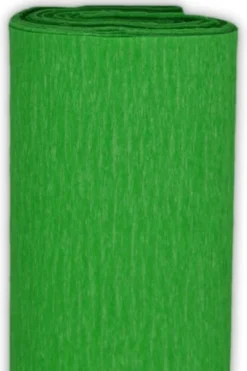 Bibuła marszczona - zielona trawiasta, 50 x 200 cm