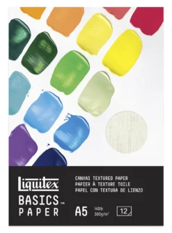 Blok do akryli Basics - Liquitex - płótno, A5, 300g, 12 ark.