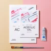 Blok do akryli i oleju Acrylic Oil - PaperConcept - canvas grain A4 300 g 10 ark.