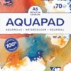 Blok do akwareli Aquapad Watercolour - Clairefontaine - cold pressed, A5, 300 g, 70 ark.