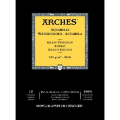 Blok do akwareli - Arches - rough, A3, 185 g, 15 ark.