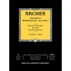 Blok do akwareli - Arches - rough, A4, 185 g, 15 ark.