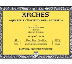 Blok do akwareli - Arches - rough, 18 x 26 cm, 185 g, 20 ark.