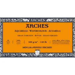 Blok do akwareli - Arches - rough, 15 x 30 cm, 300 g, 20 ark.