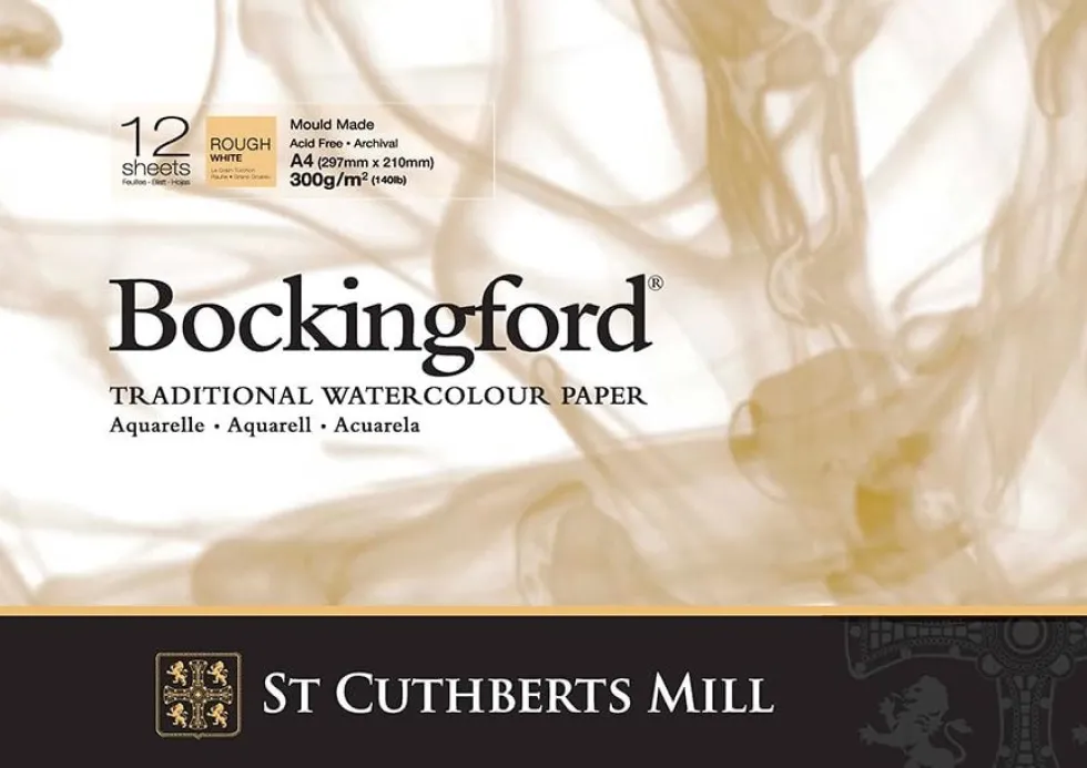 Blok do akwareli Bockingford - rough, 21 x 29,7 cm, 300 g, 12 ark.