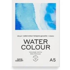 Blok do akwareli 100% Cotton - PaperConcept - A5 300 g 10 ark.