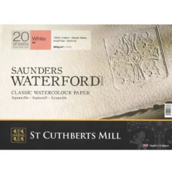 Blok do akwareli Saunders Waterford - hot press, 26 x 18 cm, 300 g, 20 ark.
