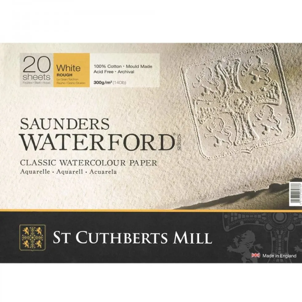 Blok do akwareli Saunders Waterford - rough, 31 x 23 cm, 300 g, 20 ark.
