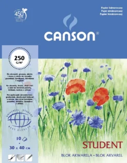 Blok do akwareli Student 30 x 40 cm - Canson - 250 g, 10 ark.