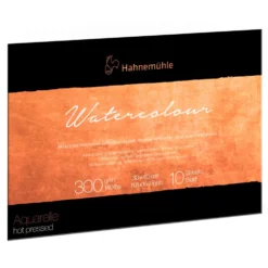 Blok do akwareli The Collection - Hahnemühle - hot pressed, 30 x 40 cm, 300 g, 10 ark.