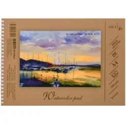 Blok do akwareli Watercolor Pad na spirali - SM-LT - A4, 200 g, 20 ark.