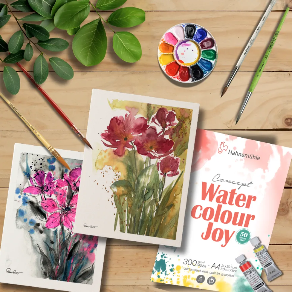 Blok do akwareli Watercolour Joy A6 - Hahnemühle - 300 g 50 ark.
