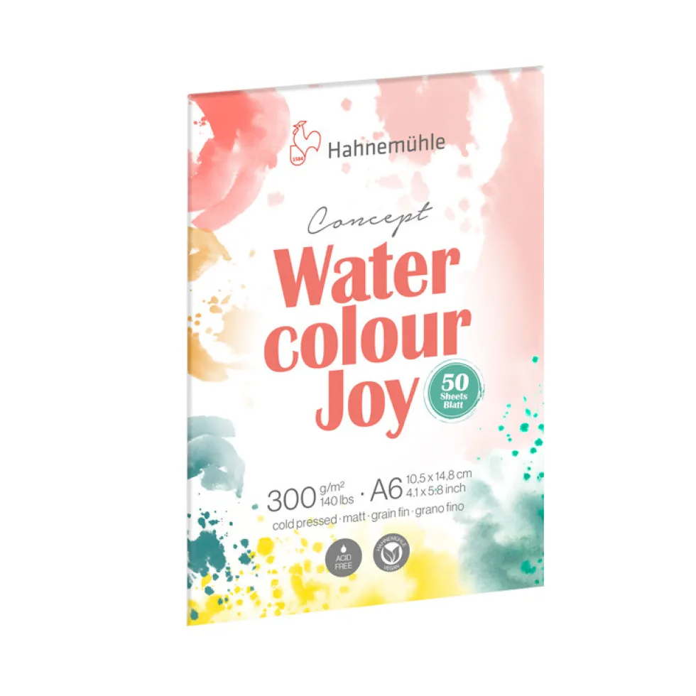 Blok do akwareli Watercolour Joy A6 - Hahnemühle - 300 g 50 ark.