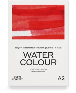 Blok do akwareli Watercolour - PaperConcept - cold press A2 300 g 10 ark.
