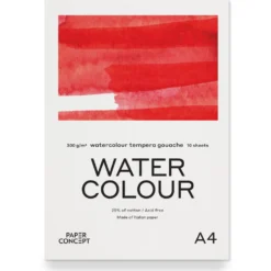 Blok do akwareli Watercolour - PaperConcept - cold press A4 300 g 10 ark.