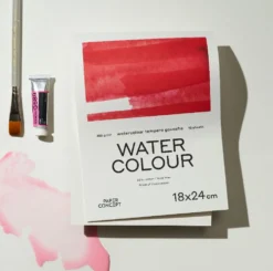 Blok do akwareli Watercolour - PaperConcept - cold press 9 x 10,5 cm 300 g 15 ark.