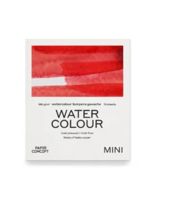 Blok do akwareli Watercolour - PaperConcept - cold press 9 x 10,5 cm 300 g 15 ark.