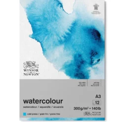 Blok do akwareli - Winsor & Newton - cold press, A3, 300g, 12 ark.