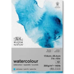 Blok do akwareli - Winsor & Newton - cold press, 18 x 25 cm, 300g, 12 ark.