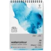Blok do akwareli ze spiralą - Winsor & Newton - cold press, A4, 300g, 12 ark.