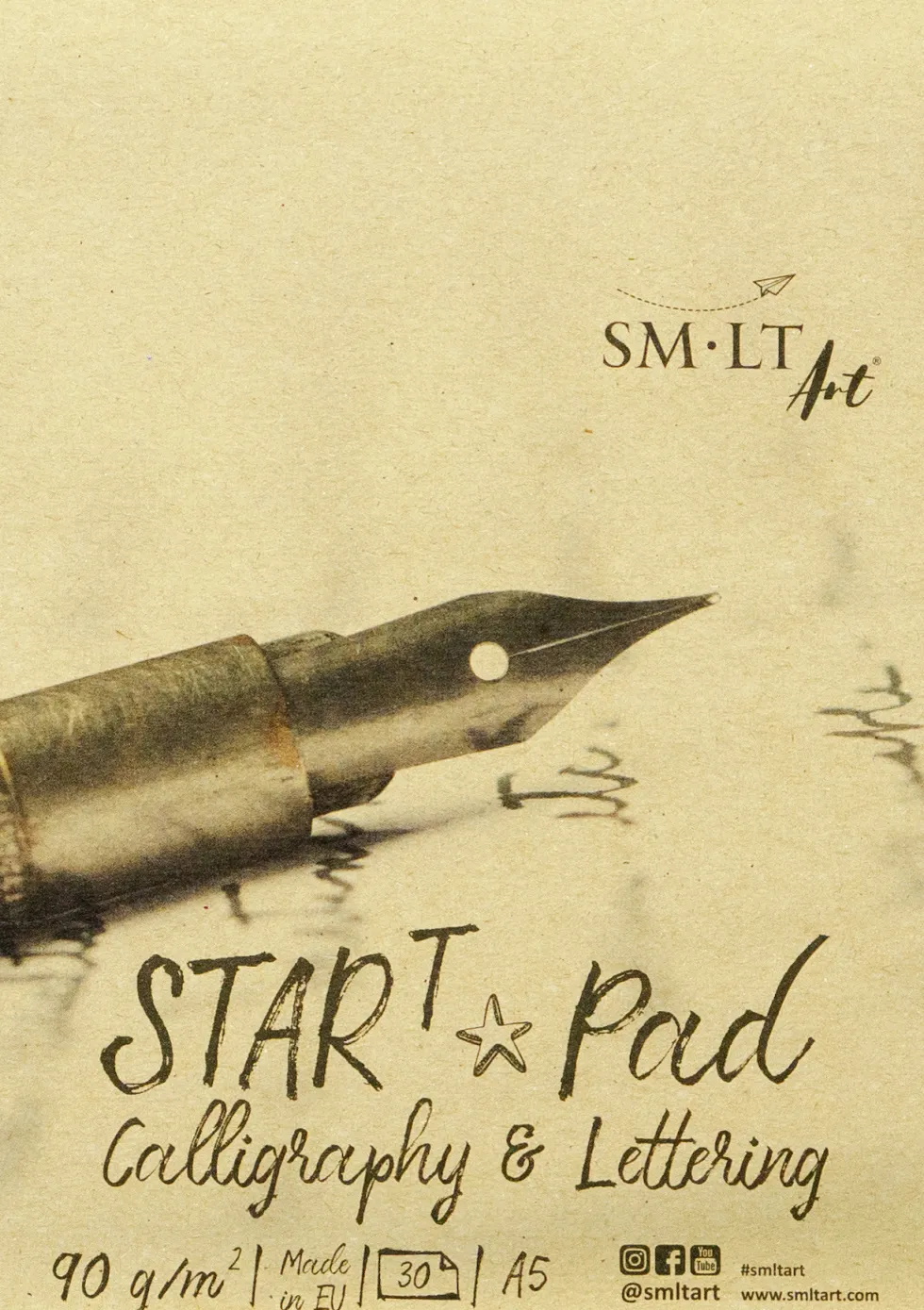 Blok do kaligrafii i letteringu Start Pad - SM-LT - w linie, A5, 90 g/m2, 30 ark.