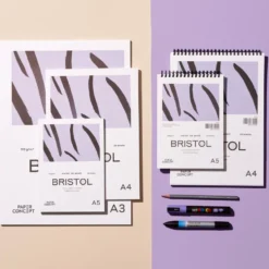 Blok do kredek i tuszu Bristol na spirali - PaperConcept - smooth A4 190 g 40 ark.