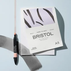Blok do kredek i tuszu Bristol - PaperConcept - smooth A4 190 g 20 ark.