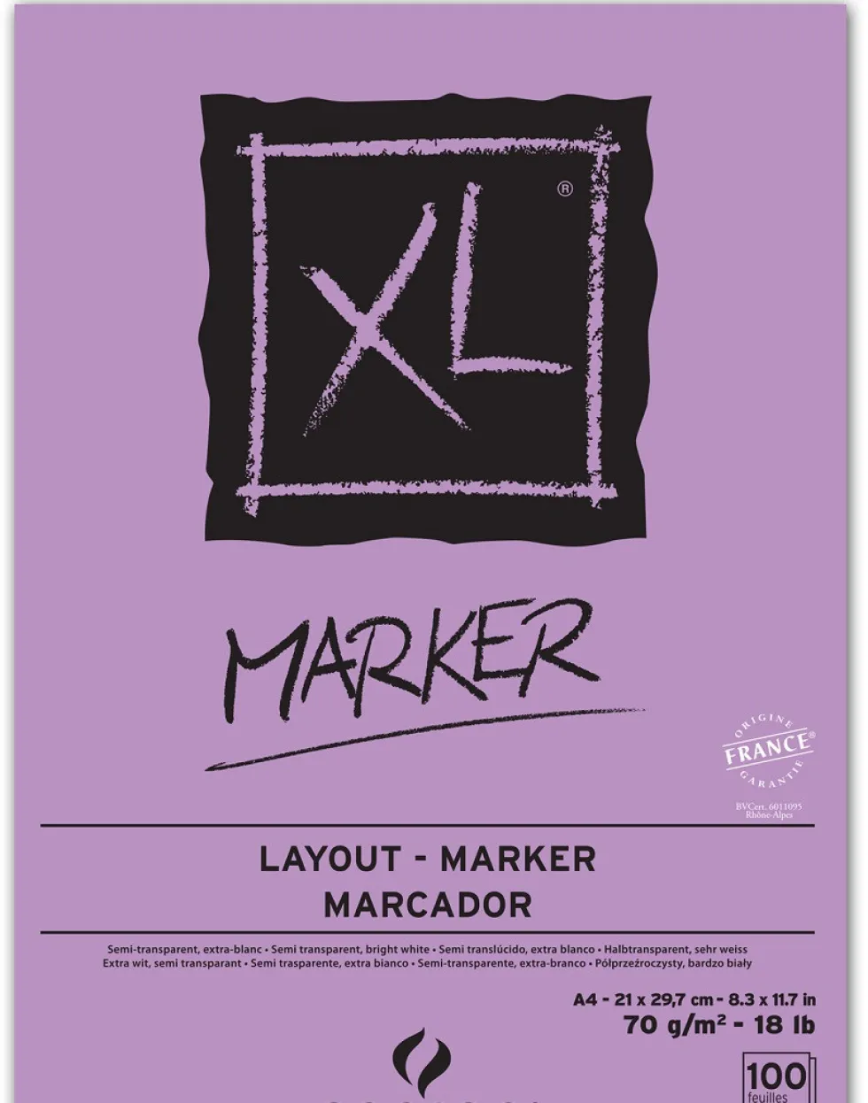Blok do markerów XL A4 - Canson - 70 g, 100 ark.