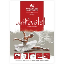 Blok do pasteli Art Pastel - Koh-I-Noor - Grey, A5, 180 g, 20 ark.